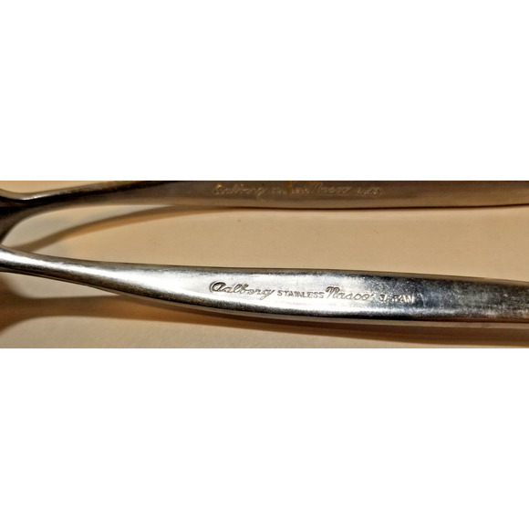 3 NASCO NATIONAL Stainless AALBORG Dinner Forks MCM Textured Japan Mod Sleek - Picture 2 of 3